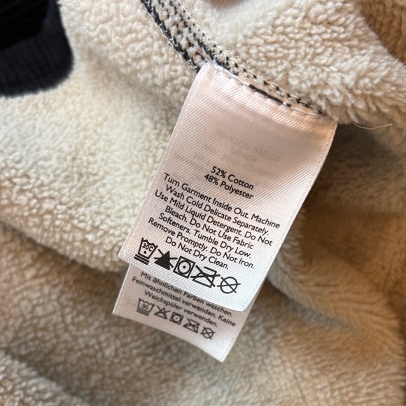 Eddie Bauer Black Long Sleeve Waffle Knit Fleece Henley Shirt - Picture 7 of 8